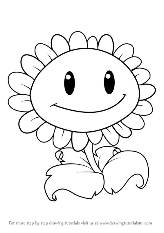 Learn How to Draw Giant Sunflower from Plants vs. Zombies (Plants vs