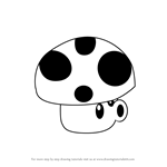 How to Draw Puff-shroom from Plants vs. Zombies