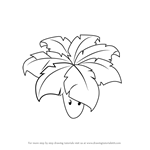 How to Draw Umbrella Leaf from Plants vs. Zombies