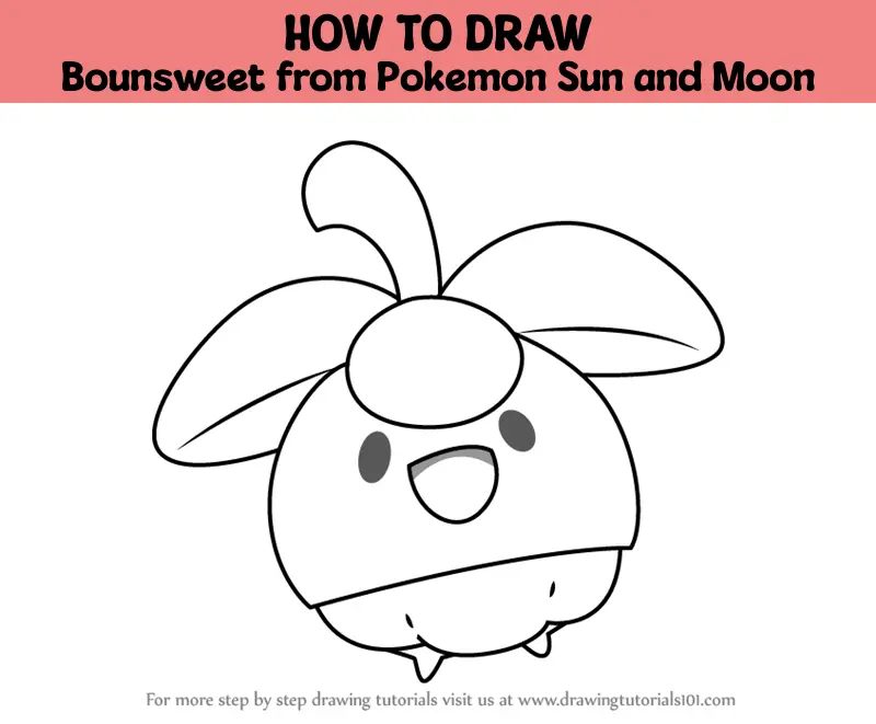 ✨ HOW TO DRAW POKÉMON BOUNSWEET - CUTE POKEMON 