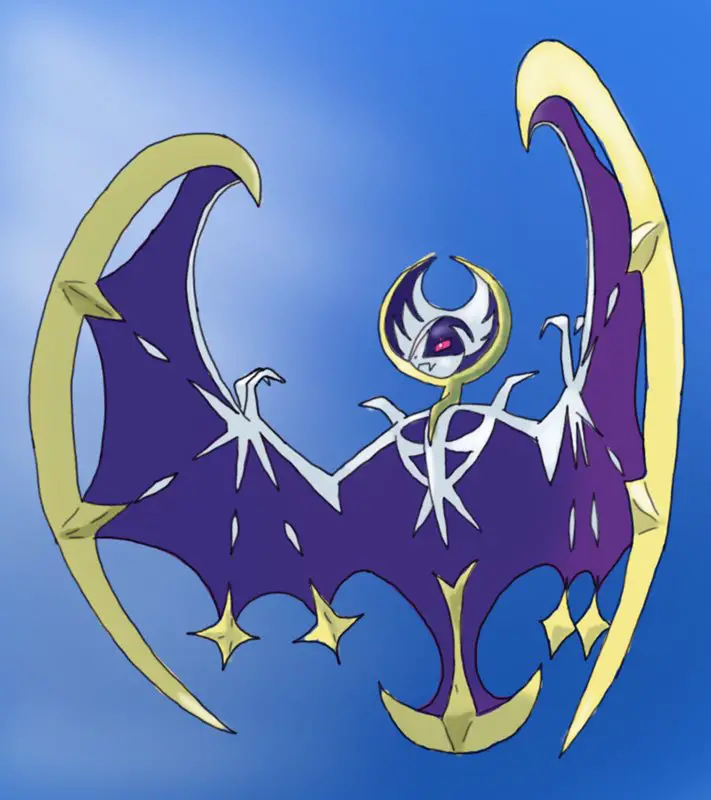 Learn How To Draw Lunala From Pokemon Sun And Moon Pokemon Sun And Moon Step By Step Drawing Tutorials