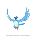 How to Draw Articuno from Pokemon GO