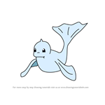 How to Draw Dewgong from Pokemon GO