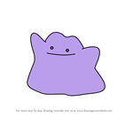 How to Draw Ditto from Pokemon GO