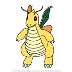 How to Draw Dragonite from Pokemon GO