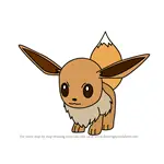 How to Draw Eevee from Pokemon GO