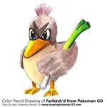 How to Draw Farfetch'd from Pokemon GO