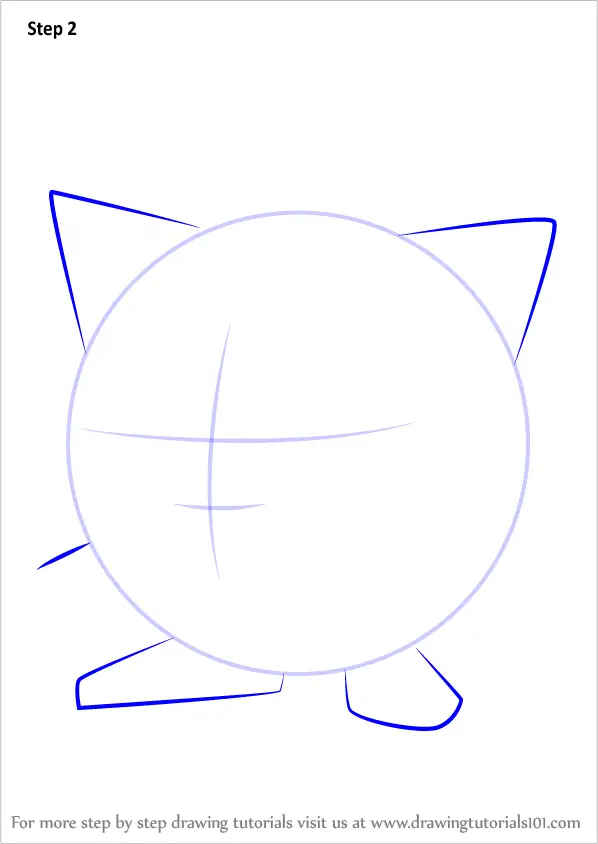 Learn How To Draw Jigglypuff From Pokemon Go Pokemon Go Step By Step Drawing Tutorials