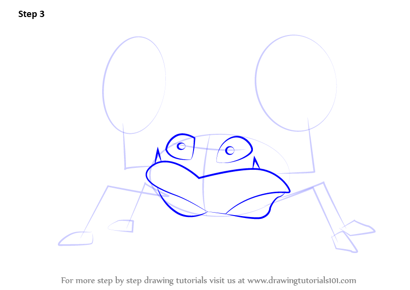 How To Draw Krabby From Pokemon Go Pokemon Go Step By Step