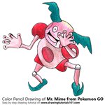 How to Draw Mr. Mime from Pokemon GO