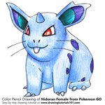 How to Draw Nidoran Female from Pokemon GO