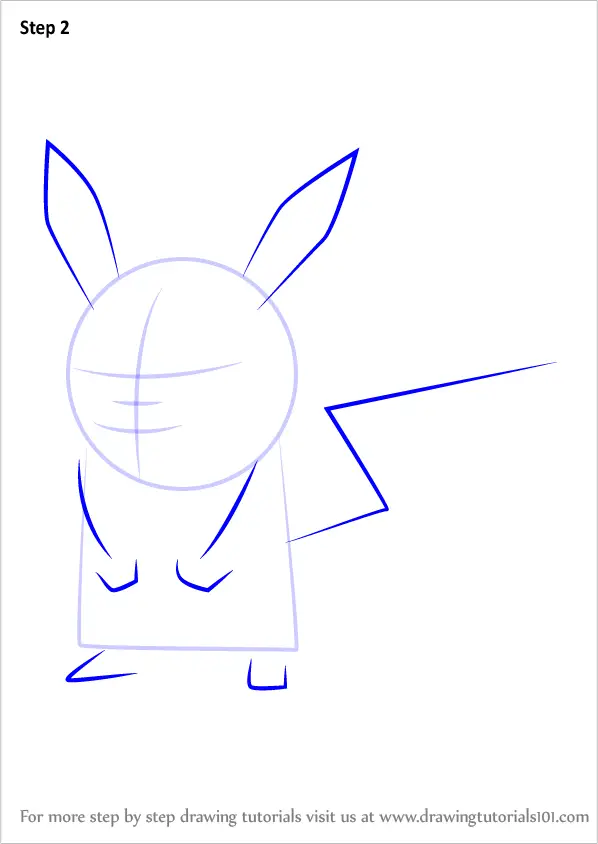 How to Draw Pikachu from Pokemon GO (Pokemon GO) Step by Step ...