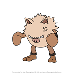 How to Draw Primeape from Pokemon GO