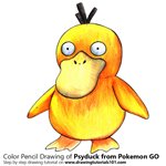 How to Draw Psyduck from Pokemon GO