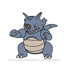 How to Draw Rhydon from Pokemon GO