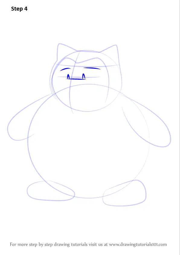 How to Draw Snorlax from Pokemon GO (Pokemon GO) Step by Step ...