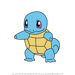 How to Draw Squirtle from Pokemon GO