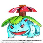 How to Draw Venusaur from Pokemon GO