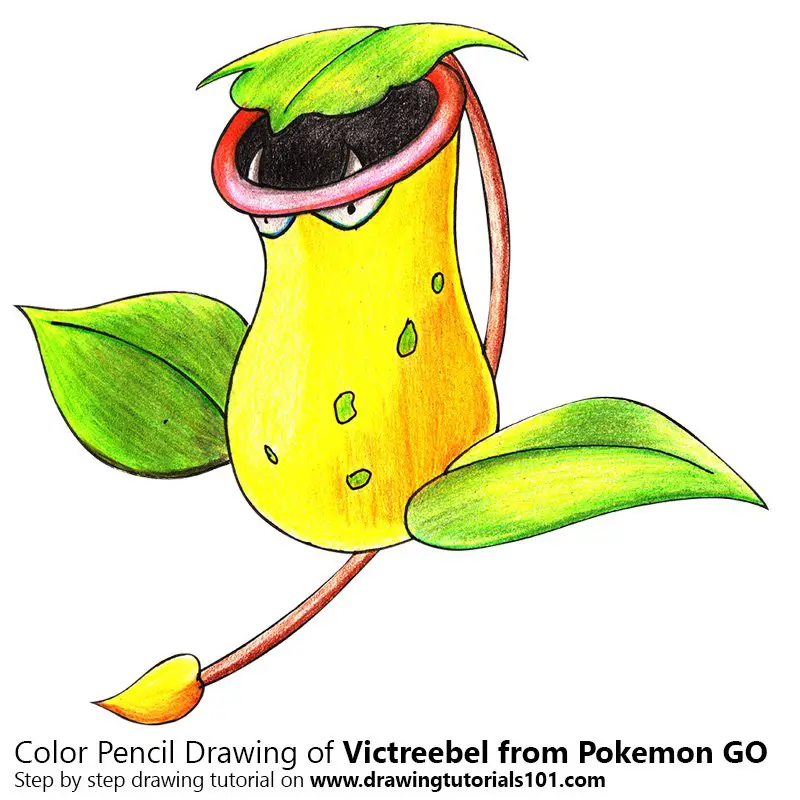Victreebel from Pokemon GO Color Pencil Drawing