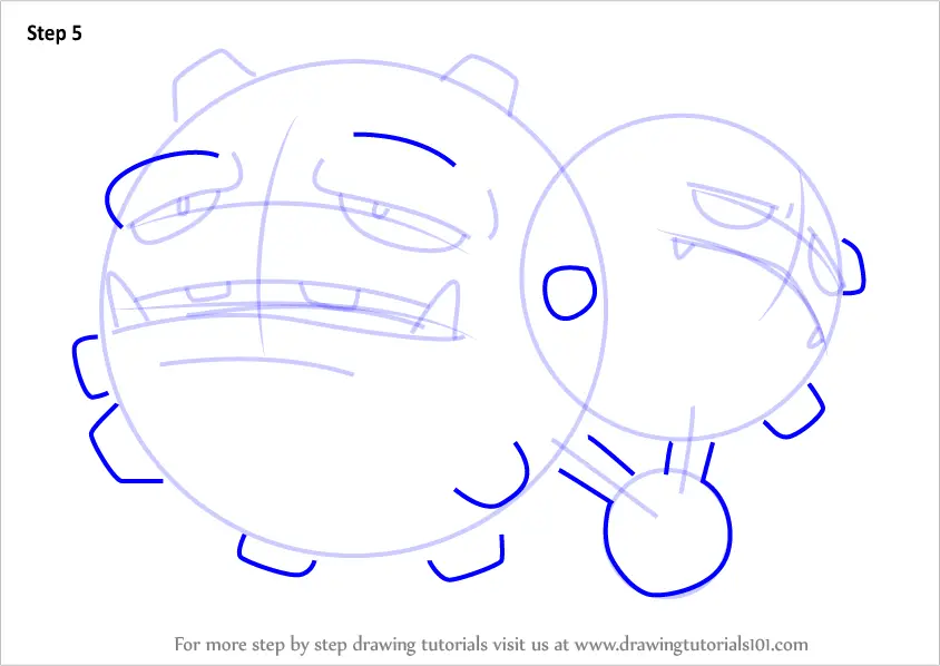 How to Draw Weezing from Pokemon GO (Pokemon GO) Step by Step ...