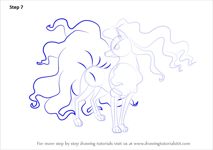 Learn How to Draw Alola Ninetales from Pokemon Sun and Moon (Pokémon