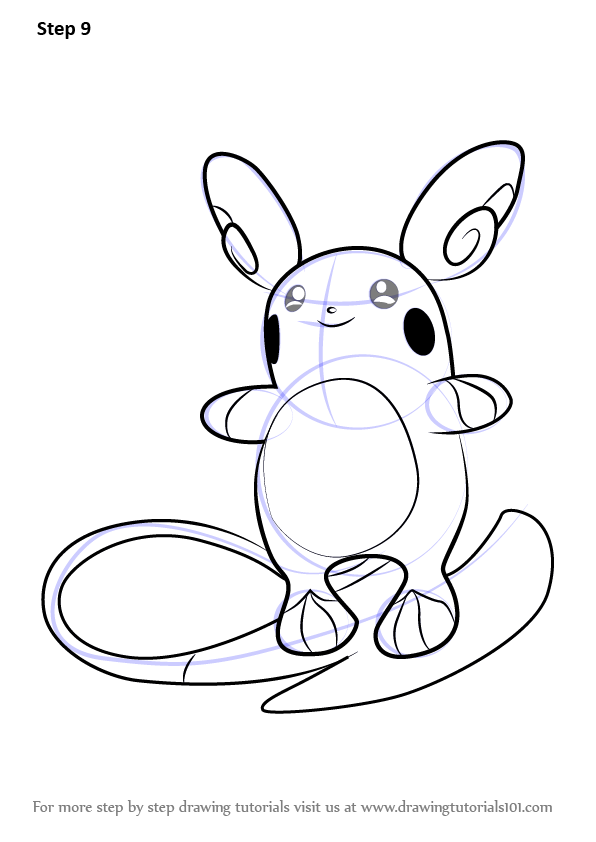 How To Draw Alola Raichu From Pokemon Sun And Moon Pokémon Sun And Moon Step By Step