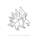 How to Draw Alola Sandslash from Pokemon Sun and Moon