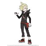 How to Draw Gladion from Pokemon Sun and Moon