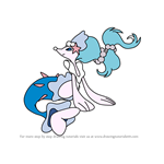 How to Draw Primarina from Pokemon Sun and Moon