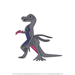 How to Draw Salazzle from Pokemon Sun and Moon