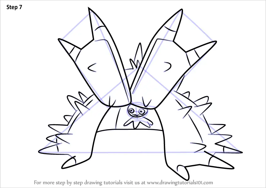 toxapex coloring page online pokemon