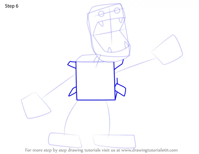 How to Draw Boxy Boo from Poppy Playtime (Poppy Playtime) Step by Step ...