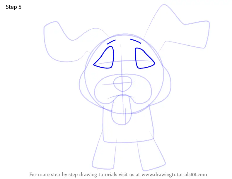 How to Draw Petite Pooch from Poppy Playtime (Poppy Playtime) Step by ...