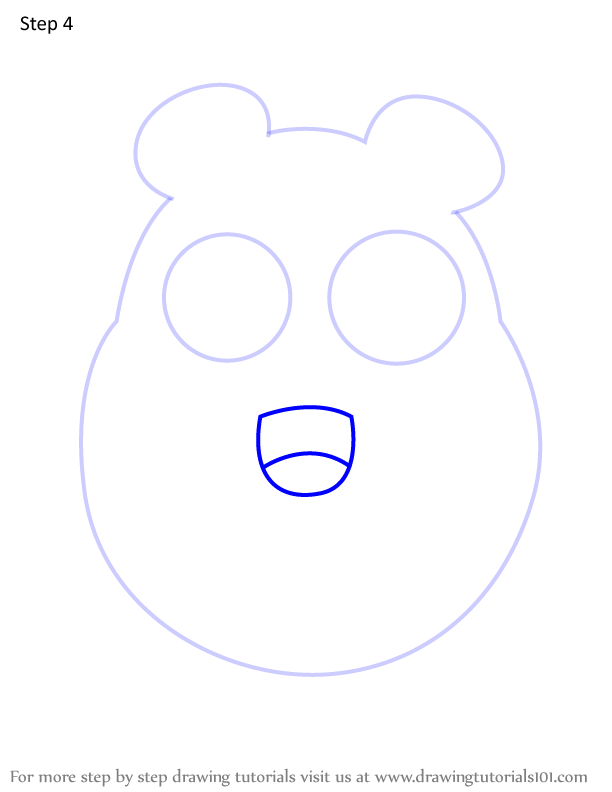 How to Draw Bobo from Pou (Pou) Step by Step | DrawingTutorials101.com