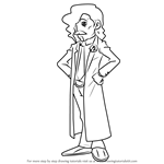 How to Draw Dr. Alain Stahngun from Professor Layton