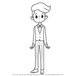 How to Draw Noah Mondeor from Professor Layton