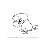How to Draw Parrot from Professor Layton