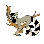 How to Draw Lemur from Putt-Putt
