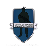 How to Draw Assaulter from Rainbow Six Siege