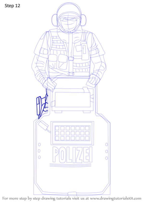 rainbow six siege logo template to color in