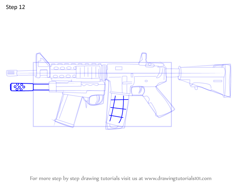 Learn How To Draw C8 Sfw Ar From Rainbow Six Siege Rainbow Six Siege Step By Step Drawing Tutorials