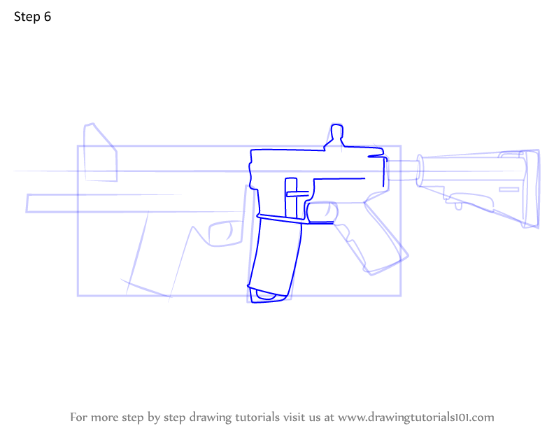 Learn How To Draw C8 Sfw Ar From Rainbow Six Siege Rainbow Six Siege Step By Step Drawing Tutorials