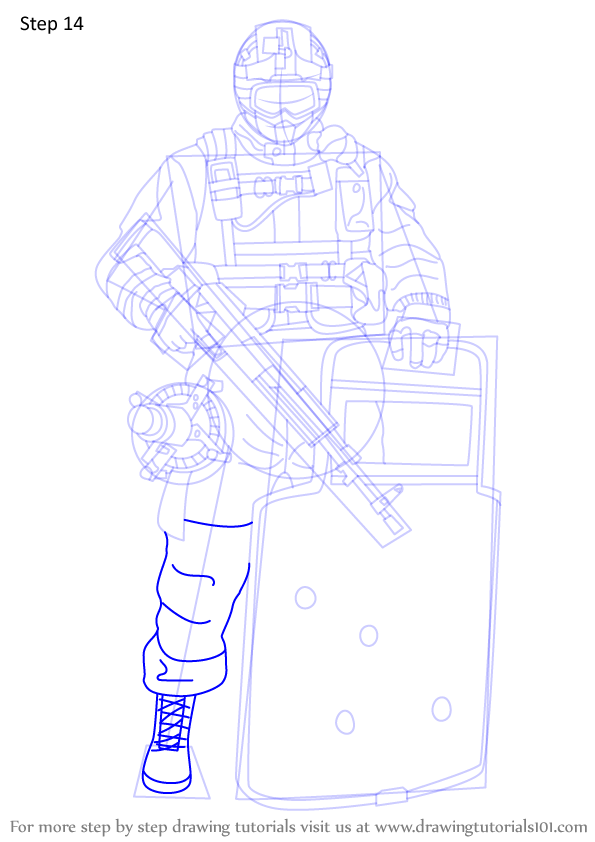 Learn How to Draw Fuze from Rainbow Six Siege (Rainbow Six ...