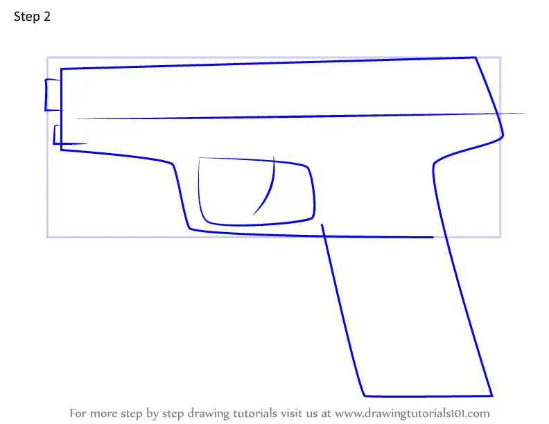 How to Draw GSh-18 Pistol from Rainbow Six Siege (Rainbow Six Siege ...