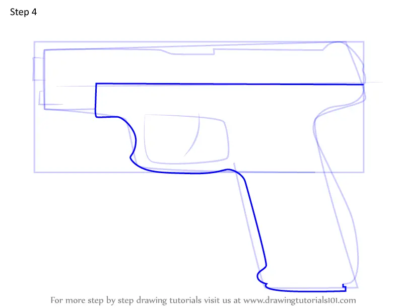 How to Draw GSh-18 Pistol from Rainbow Six Siege (Rainbow Six Siege ...