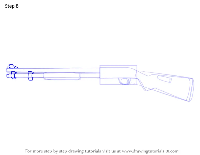 How to Draw M590A1 Shotgun from Rainbow Six Siege (Rainbow Six Siege ...