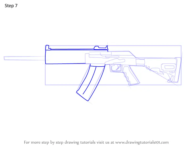 How to Draw SASG-12 Shotgun from Rainbow Six Siege (Rainbow Six Siege ...