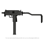 How to Draw SMG-11 SMG from Rainbow Six Siege