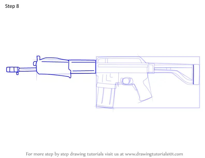 How to Draw SPAS-15 Shotgun from Rainbow Six Siege (Rainbow Six Siege ...