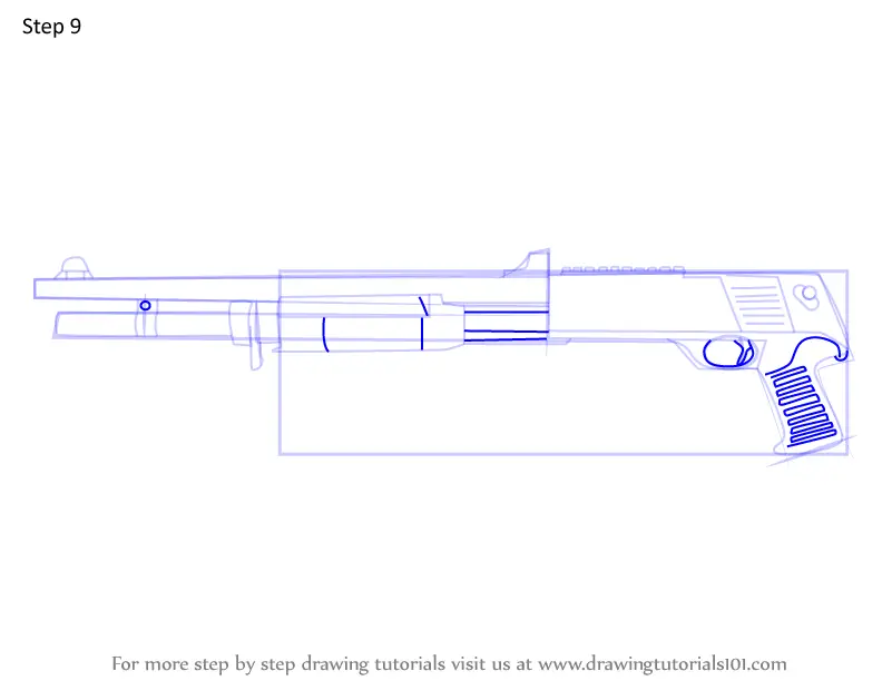 How to Draw Super 90 Shotgun from Rainbow Six Siege (Rainbow Six Siege ...